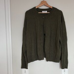 Old Navy Dark Green Knit Cardigan